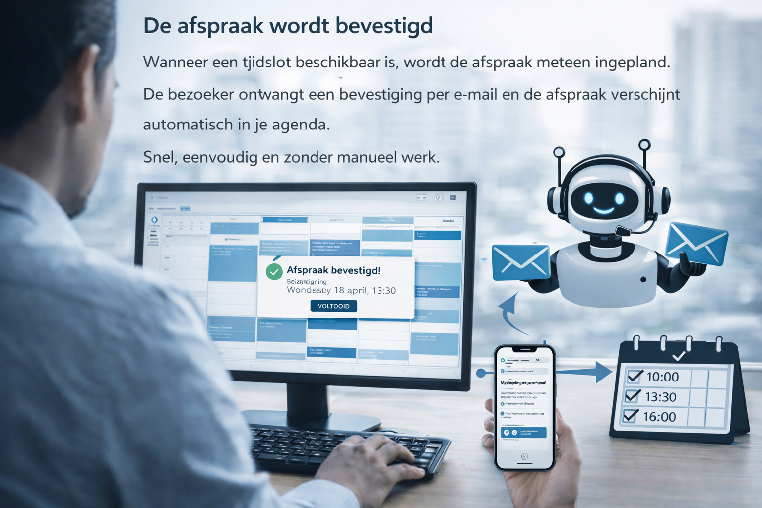 afspraak bevestiging ai chatbot kalender